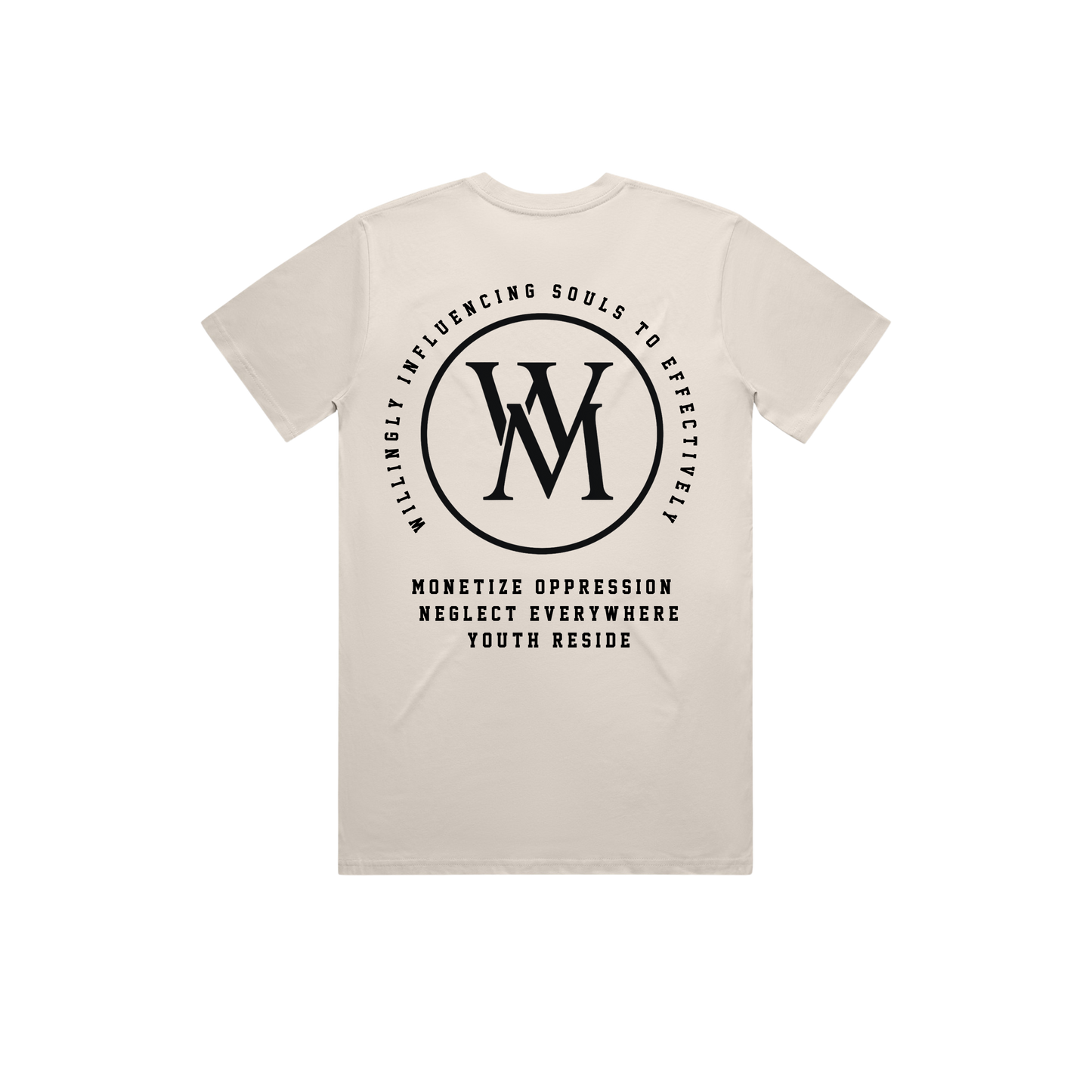 WM Monogram Tee - Bone