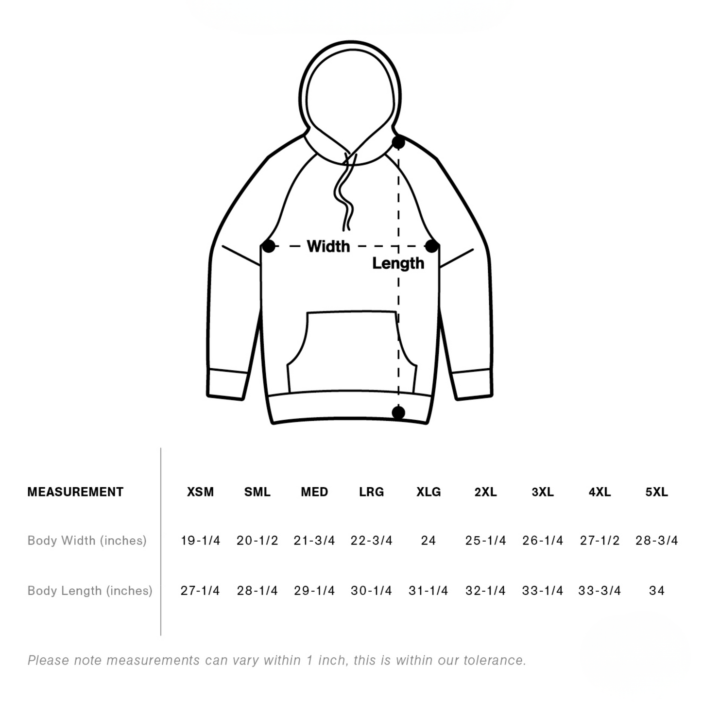 WM Monogram Pullover Hoodie - Black