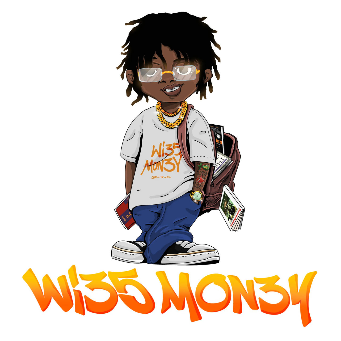 LogoMan Tee Wi35 Mon3y Clothing