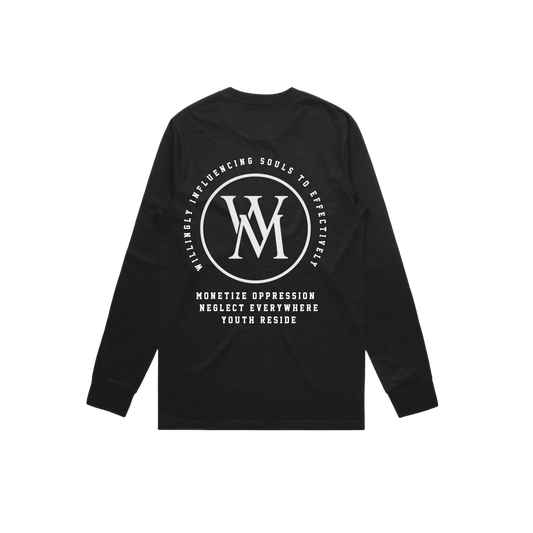 WM Monogram Long Sleeve - Black