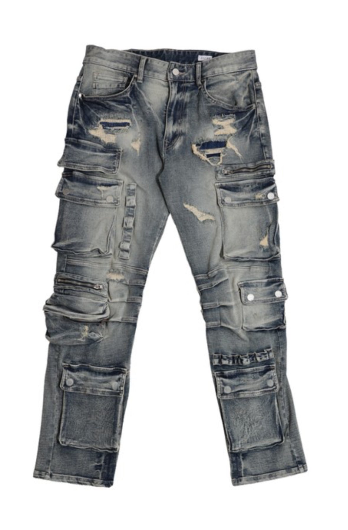Urban Utility Distressed Cargo Denim