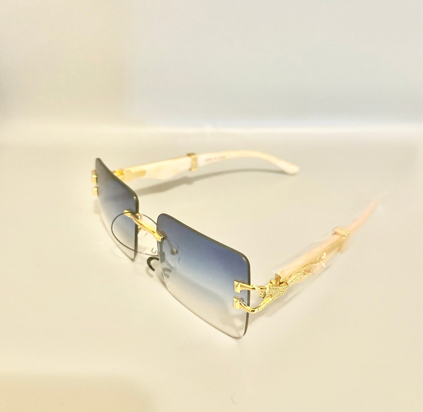 Majestic Lion Wood and Gold Sunglasses