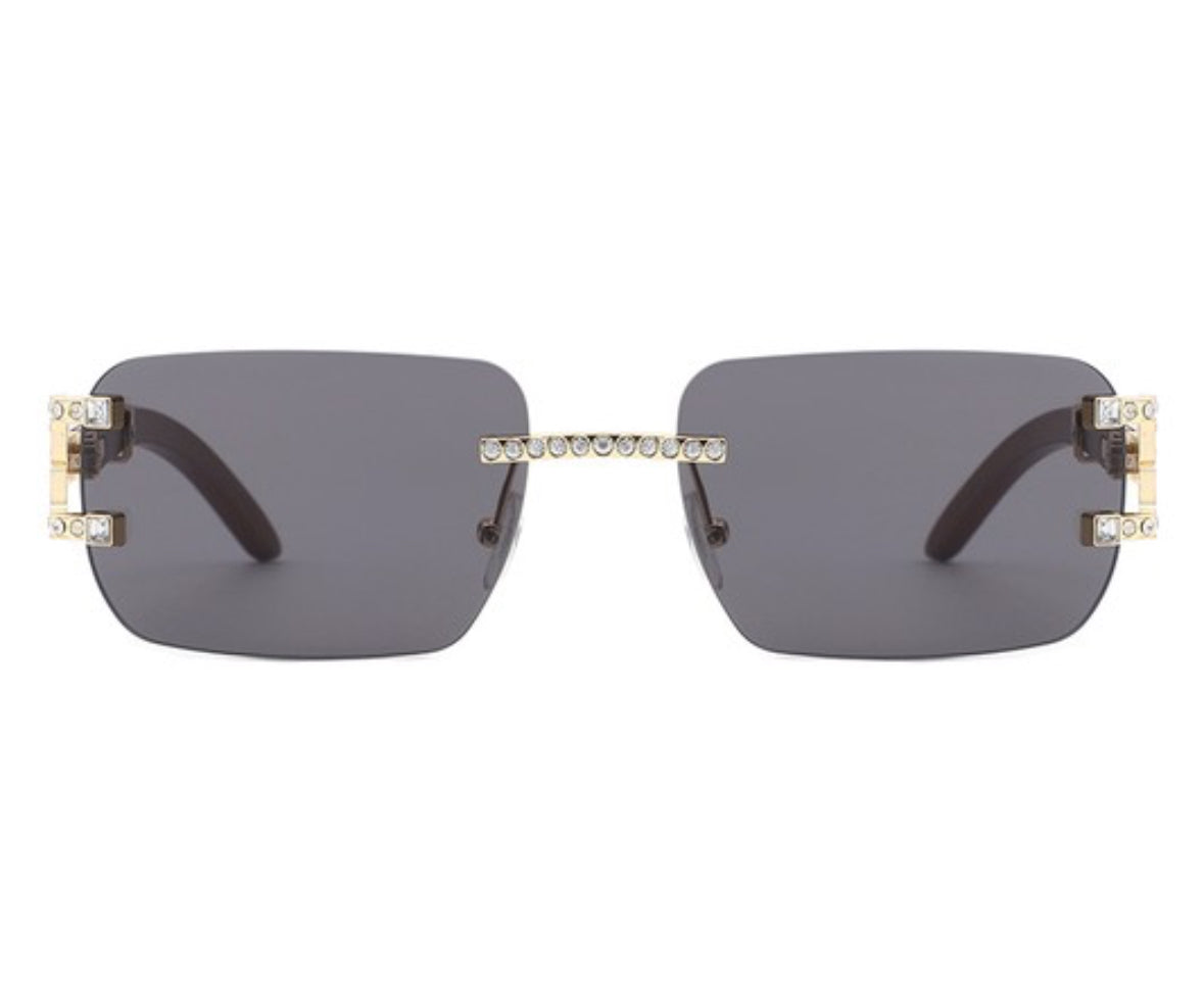 Elysian Luxe Crystal-Studded Sunglasses