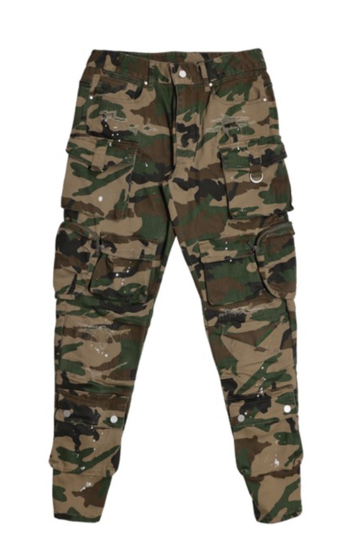 Combat Hustle” Camo Utility Cargo