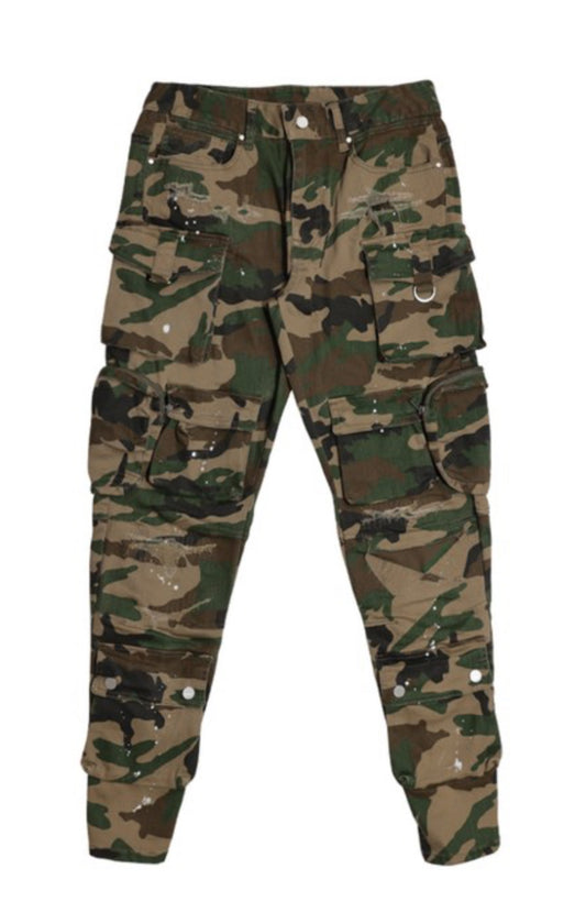 Combat Hustle” Camo Utility Cargo