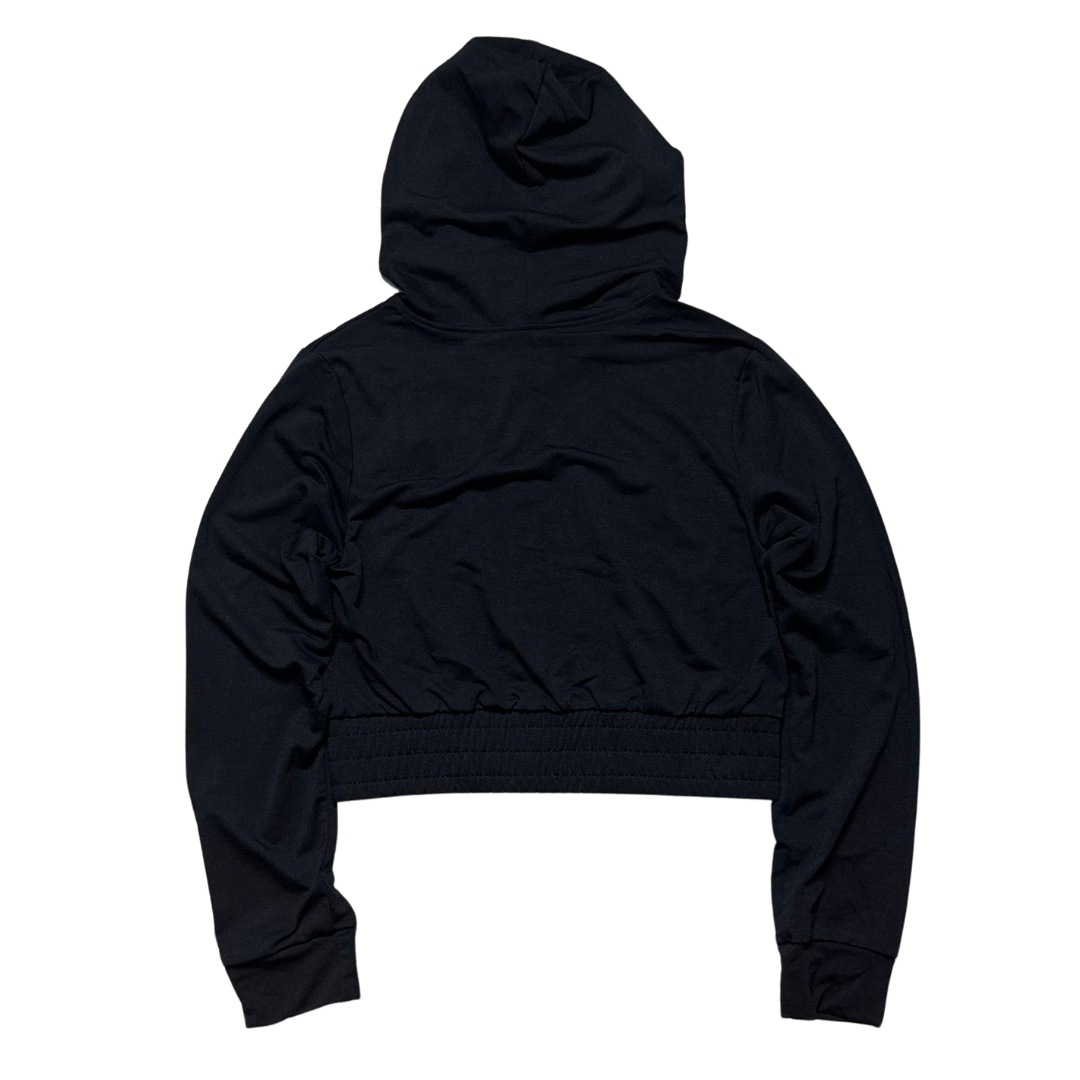 Wise Money Lady-Hero Cropped Zip-Up Hoodie