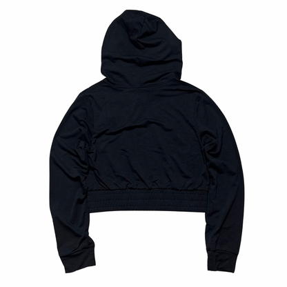 Wise Money Lady-Hero Cropped Zip-Up Hoodie