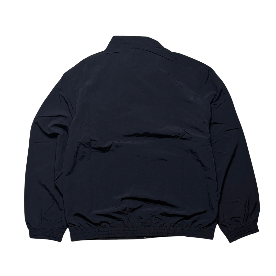 Olive Green Nylon Zip-Up Track Jacket