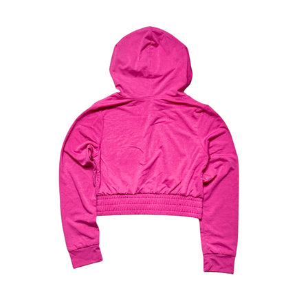Wise Money Lady-Hero Cropped Zip-Up Hoodie