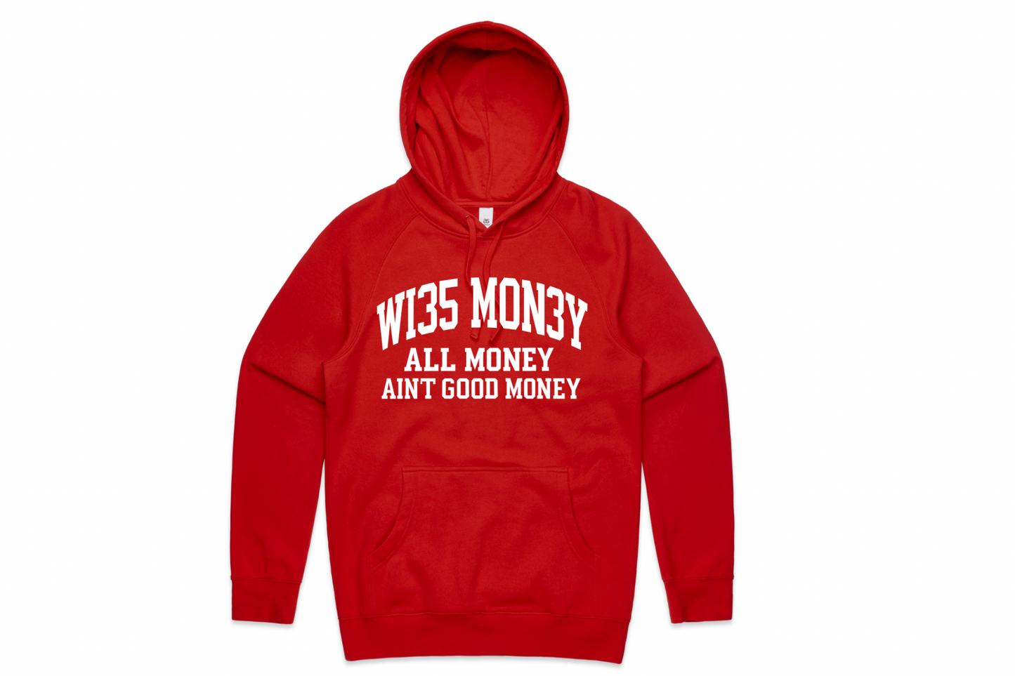 WM Monogram Pullover Hoodie - Red