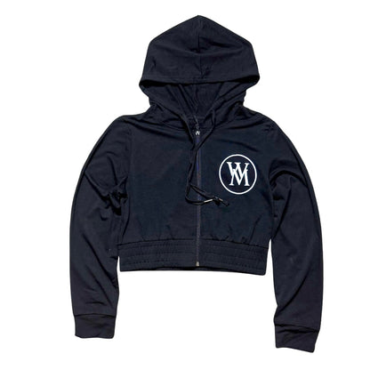 Wise Money Lady-Hero Cropped Zip-Up Hoodie