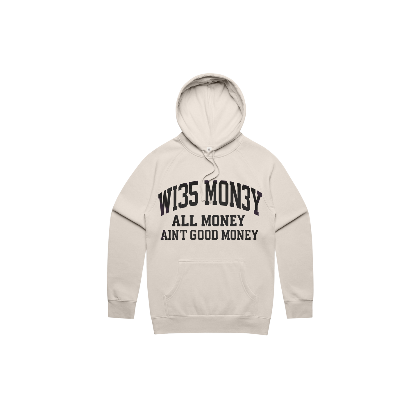 WM Monogram Pullover Hoodie - Bone