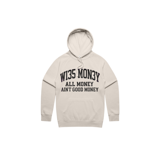 WM Monogram Pullover Hoodie - Bone